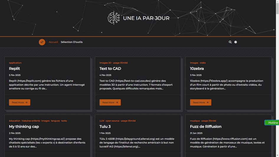 Site une IA par Jour
